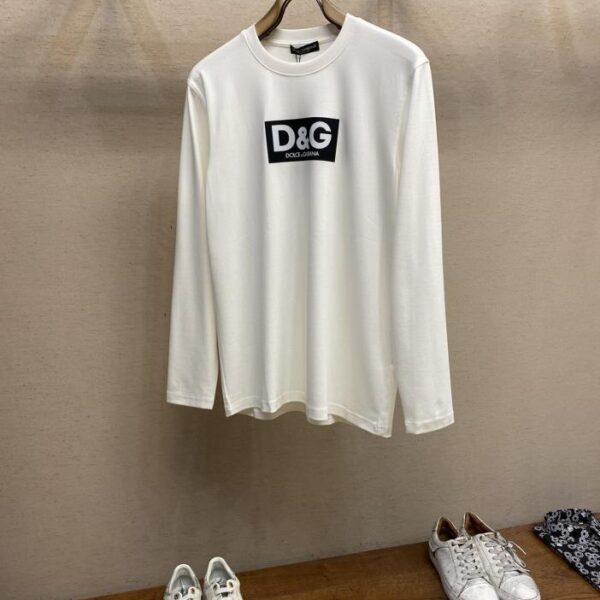 designer,replica,clothing,fake,1:1,lv,luxury,high quality DG unisex round neck long-sleeved T-shirt (FCC7)