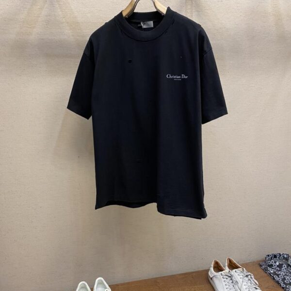 designer,replica,clothing,fake,1:1,lv,luxury,high quality Dior slub cotton t-shirt short-sleeved T(6BBB)