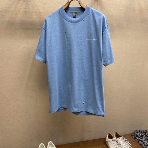 designer,replica,clothing,fake,1:1,lv,luxury,high quality Dior slub cotton t-shirt short-sleeved T(B594)