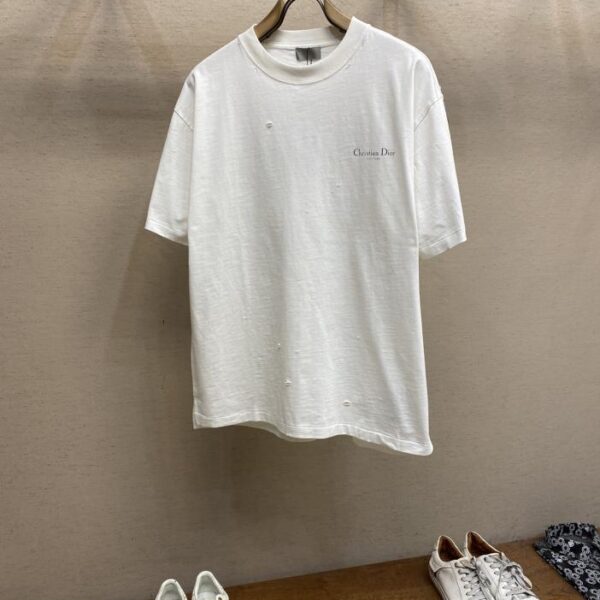 designer,replica,clothing,fake,1:1,lv,luxury,high quality Dior slub cotton t-shirt short-sleeved T(C170)