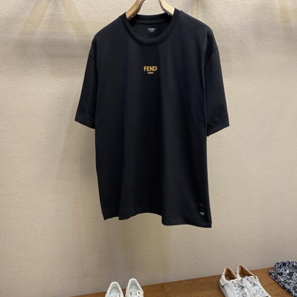 designer,replica,clothing,fake,1:1,lv,luxury,high quality Fendi 2025 spring and summer new short-sleeved round neck T-shirt (BD3F)