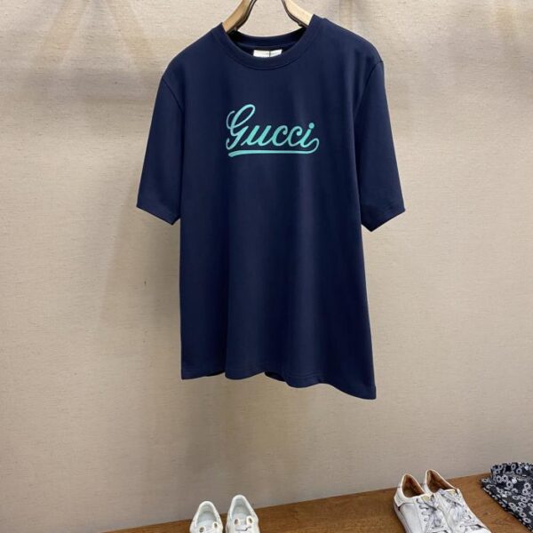 designer,replica,clothing,fake,1:1,lv,luxury,high quality Gucci 2025 spring and summer Gucci graffiti printed letter logo short-sleeved T-shirt (4CA2)