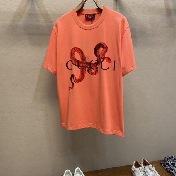 designer,replica,clothing,fake,1:1,lv,luxury,high quality Gucci 2025 new Lunar New Year limited edition series heavyweight half-sleeved T-shirt (5297)