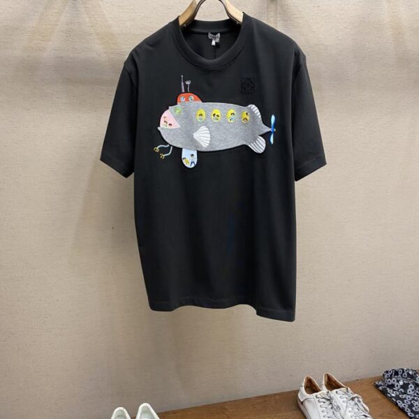 designer,replica,clothing,fake,1:1,lv,luxury,high quality Loewe x Suna Fujita short sleeves (F6C6)
