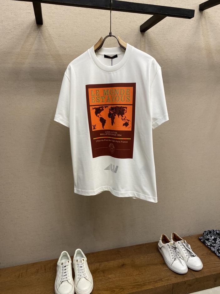 designer,replica,clothing,fake,1:1,lv,luxury,high quality LV 2025FW early spring pure cotton direct-printed rhinestone front and back printed half-sleeved T-shirt (9355) designer,replica,clothing,fake,1:1,lv,luxury,high quality LV 2025FW early spring pure cotton direct-printed rhinestone front and back printed half-sleeved T-shirt (9355)