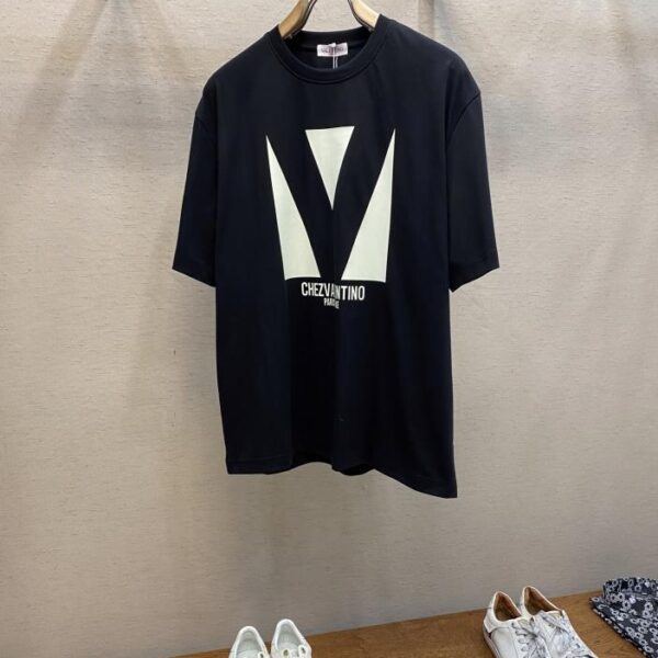 designer,replica,clothing,fake,1:1,lv,luxury,high quality Valentino new pure cotton loose round neck short sleeves (6208)