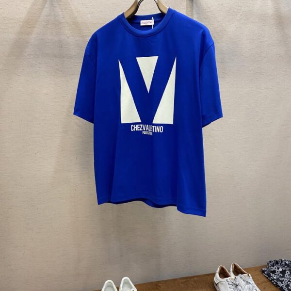 designer,replica,clothing,fake,1:1,lv,luxury,high quality Valentino’s new pure cotton loose round neck short sleeves (830B)