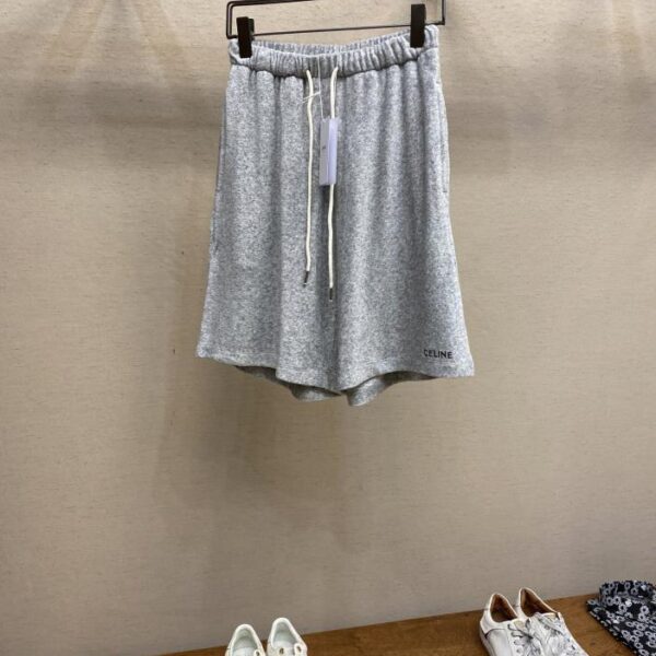 designer,replica,clothing,fake,1:1,lv,luxury,high quality Celine 2025FW Spring and Summer Series Wool Towel Cotton Shorts (6FEE)