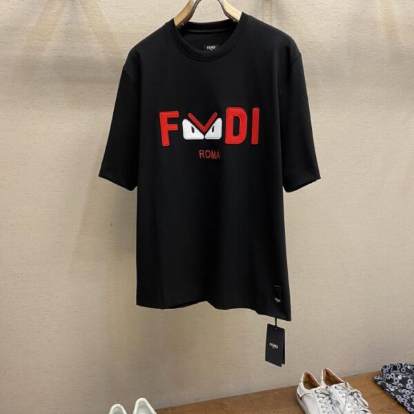 designer,replica,clothing,fake,1:1,lv,luxury,high quality Fendi FD new pure cotton loose round neck short sleeves (92C7)