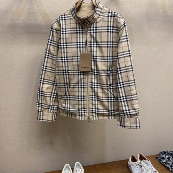 designer,replica,clothing,fake,1:1,lv,luxury,high quality Burberry spring and autumn limited edition classic plaid reversible jacket (8858)