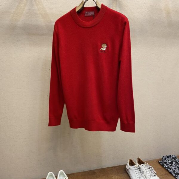 designer,replica,clothing,fake,1:1,lv,luxury,high quality Gucci GG fun cartoon zodiac pattern couple sweater (40BD)