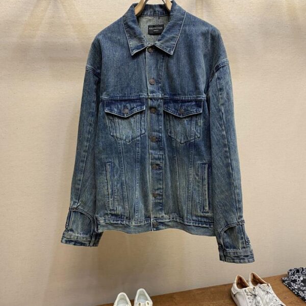designer,replica,clothing,fake,1:1,lv,luxury,high quality Balenciaga 23FW12 unisex bamboo striped jacket (3984)