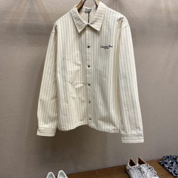 designer,replica,clothing,fake,1:1,lv,luxury,high quality Dior striped jacquard shirt (D11C)
