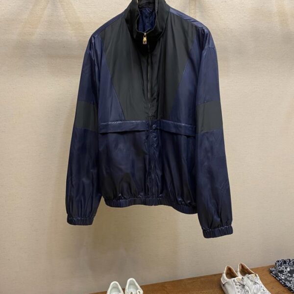 designer,replica,clothing,fake,1:1,lv,luxury,high quality LV 2025 early spring new style checkerboard color jacquard windbreaker jacket for men and women (2DB3)