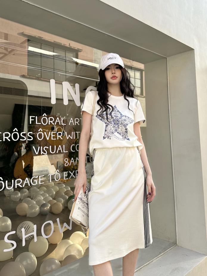 designer,replica,clothing,fake,1:1,lv,luxury,high quality Dior new T-shirt + skirt suit (61FC) designer,replica,clothing,fake,1:1,lv,luxury,high quality Dior new T-shirt + skirt suit (61FC)