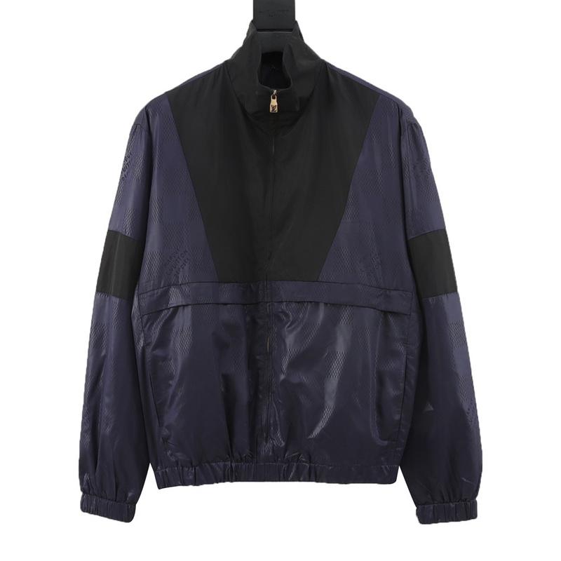 designer,replica,clothing,fake,1:1,lv,luxury,high quality LV  patchwork nylon jacquard suit sports jacket (A34B)