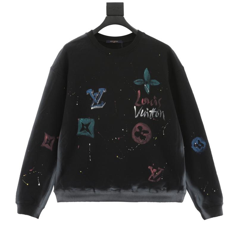 designer,replica,clothing,fake,1:1,lv,luxury,high quality LV washed ruined hand-painted crew neck sweatshirt (0C9F) designer,replica,clothing,fake,1:1,lv,luxury,high quality LV washed ruined hand-painted crew neck sweatshirt (0C9F)
