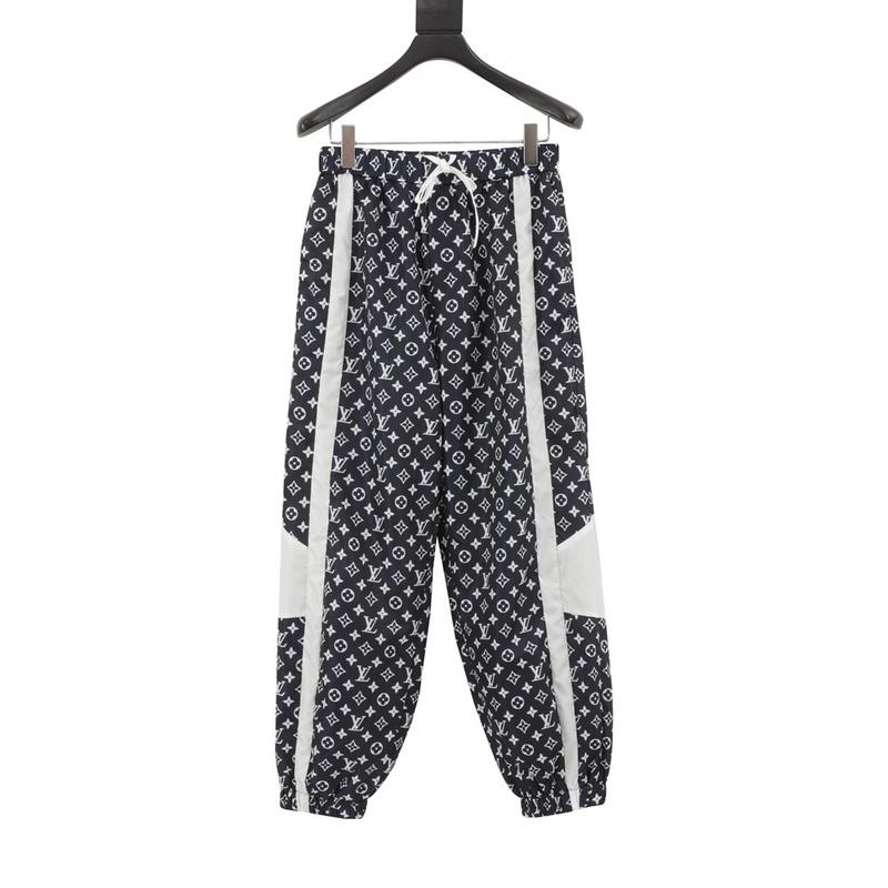 designer,replica,clothing,fake,1:1,lv,luxury,high quality LV  all-over printed presbyopia contrasting color trousers (D89B)