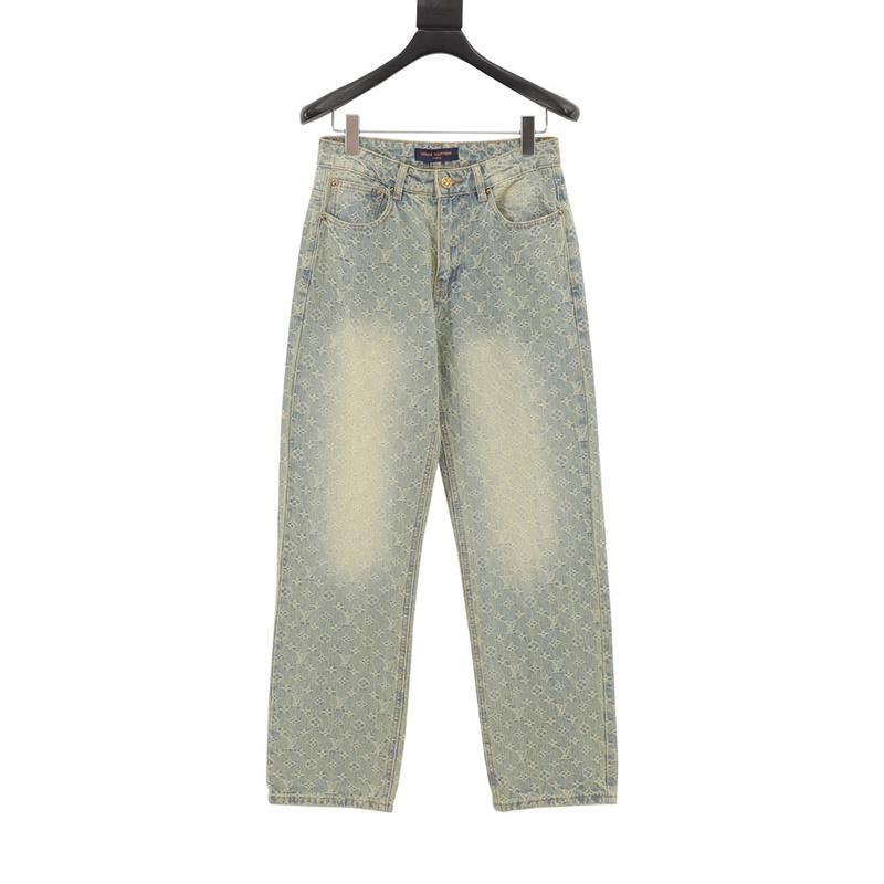 designer,replica,clothing,fake,1:1,lv,luxury,high quality LV  presbyopic denim trousers (463A)