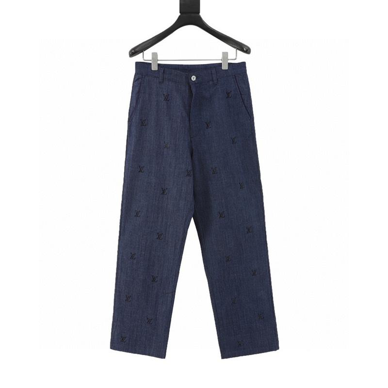 designer,replica,clothing,fake,1:1,lv,luxury,high quality LV  rhinestone diamond jeans (5D44)
