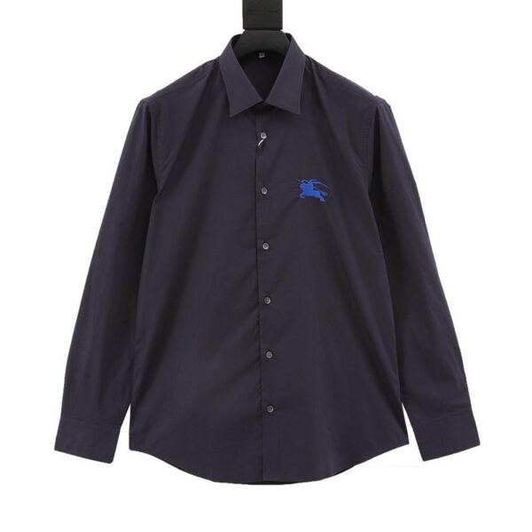 designer,replica,clothing,fake,1:1,lv,luxury,high quality Burberry war horse embroidered long-sleeved shirt (D747)