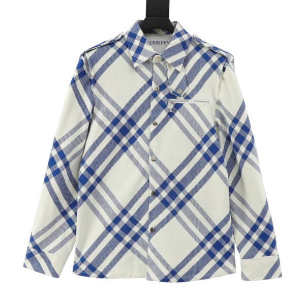 designer,replica,clothing,fake,1:1,lv,luxury,high quality Burberry diagonal striped checkered classic jacket (E0B5)