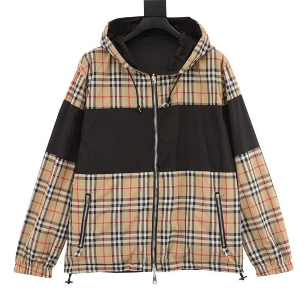 designer,replica,clothing,fake,1:1,lv,luxury,high quality Burberry new patchwork small plaid double-sided jacket (8AAB)