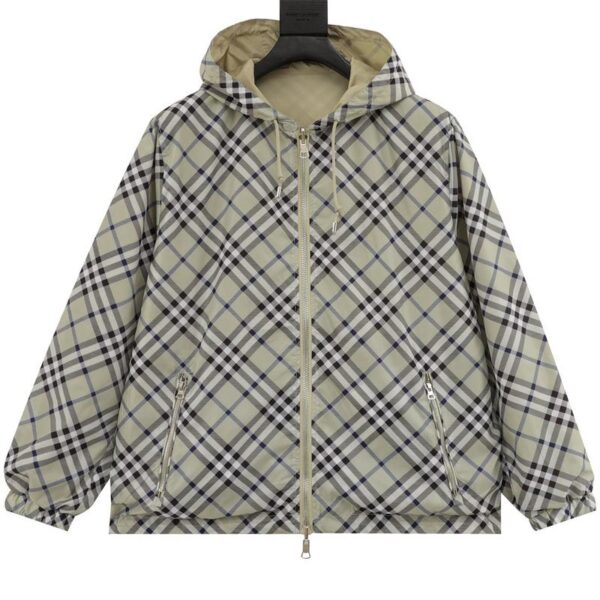 designer,replica,clothing,fake,1:1,lv,luxury,high quality Burberry new plaid double-sided jacket (7BDB)