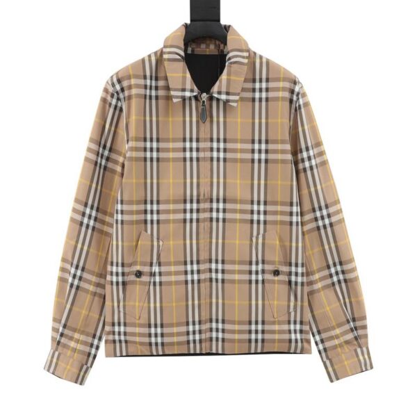 designer,replica,clothing,fake,1:1,lv,luxury,high quality Burberry plaid reversible jacket (A39E)