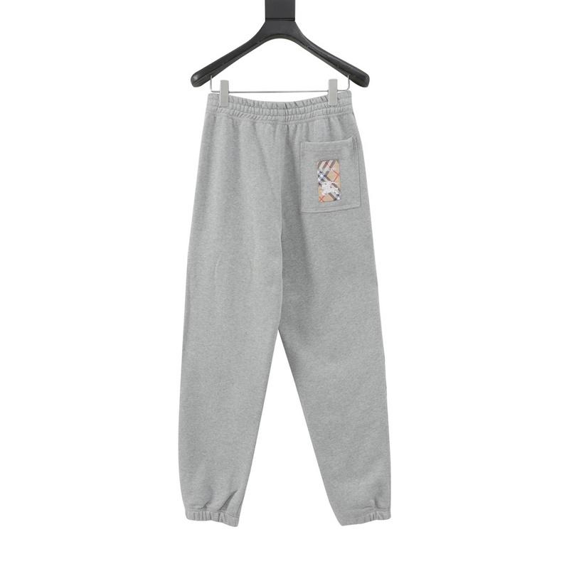 designer,replica,clothing,fake,1:1,lv,luxury,high quality Burberry plaid back pocket sweatpants (9563)