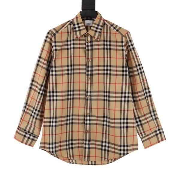 designer,replica,clothing,fake,1:1,lv,luxury,high quality Burberry classic element striped long-sleeved shirt#(059C)