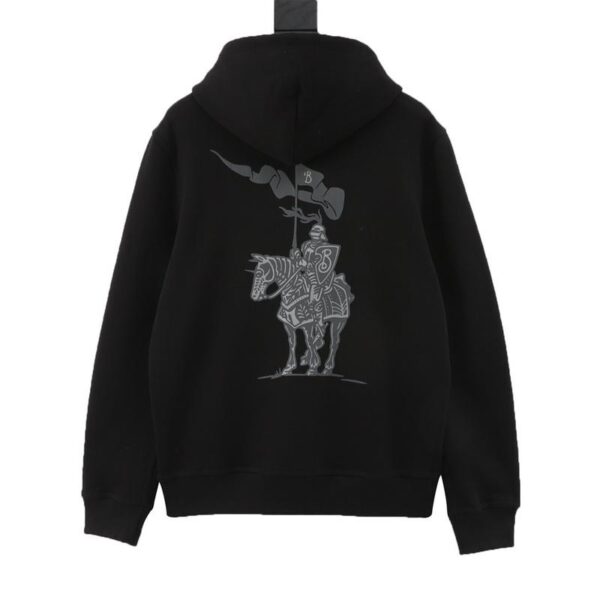 designer,replica,clothing,fake,1:1,lv,luxury,high quality Burberry Equestrian Logo Zip Hooded Sweatshirt Jacket (646E)