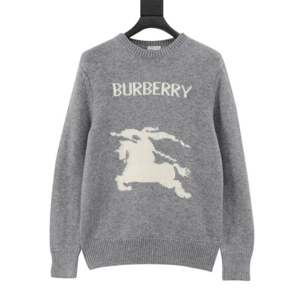designer,replica,clothing,fake,1:1,lv,luxury,high quality Burberry equestrian knight logo cashmere blend crew neck sweater (7571)