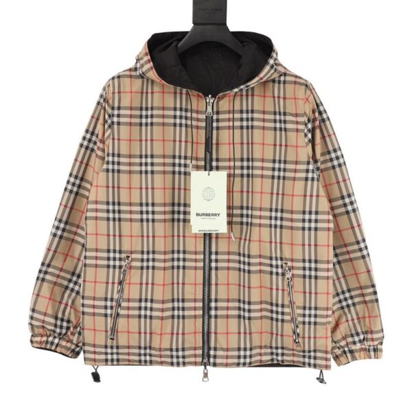 designer,replica,clothing,fake,1:1,lv,luxury,high quality BURBERRY∕Burberry classic small plaid double-sided jacket (6400)