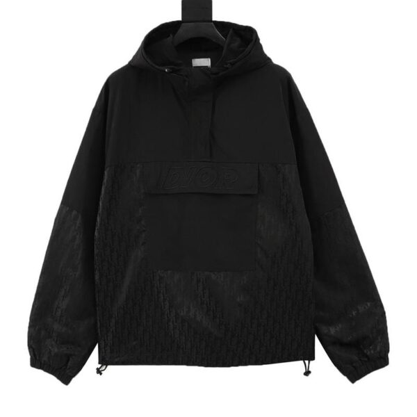 designer,replica,clothing,fake,1:1,lv,luxury,high quality Dior half-zip embroidered all-over printed jacket (8C56)