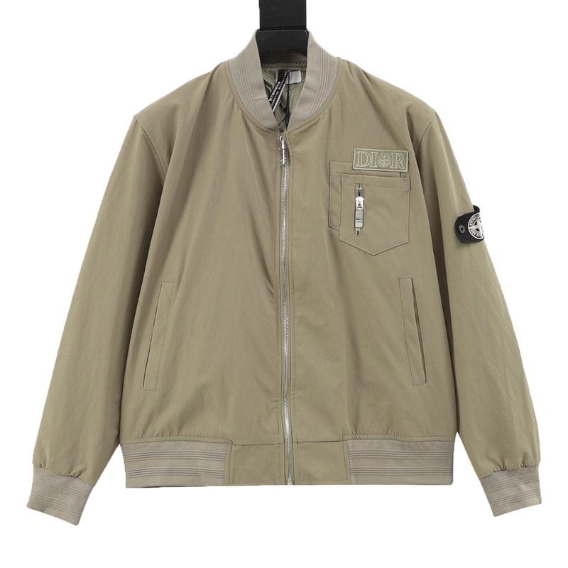 designer,replica,clothing,fake,1:1,lv,luxury,high quality Dior & Stone lsland Stone Island joint embroidered letter baseball jacket (9DB9) designer,replica,clothing,fake,1:1,lv,luxury,high quality Dior & Stone lsland Stone Island joint embroidered letter baseball jacket (9DB9)