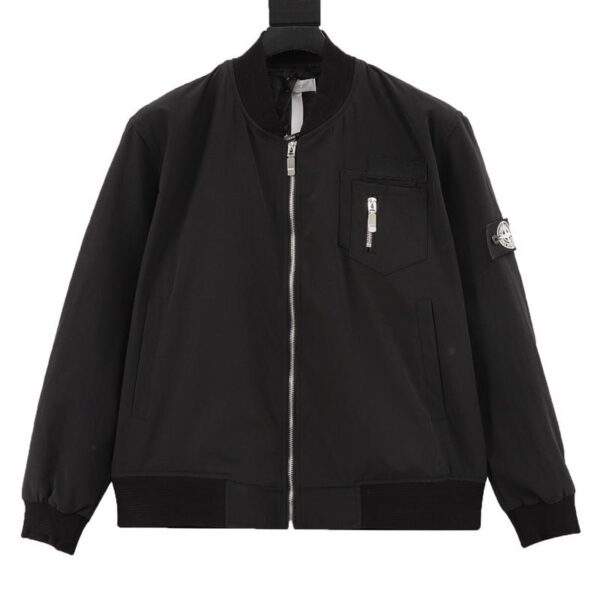 designer,replica,clothing,fake,1:1,lv,luxury,high quality Dior & Stone lsland Stone Island joint embroidered letter baseball jacket (C4D0)