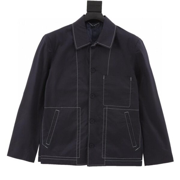 designer,replica,clothing,fake,1:1,lv,luxury,high quality Dior topstitched three-pocket work jacket (E17C)