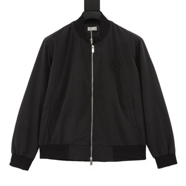 designer,replica,clothing,fake,1:1,lv,luxury,high quality Dior embroidered logo baseball jacket (FFE9)