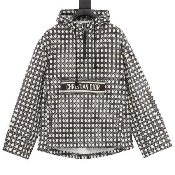 designer,replica,clothing,fake,1:1,lv,luxury,high quality Dior half-zip diamond plaid jacket (9981)