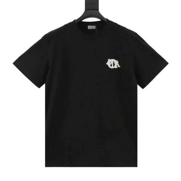 designer,replica,clothing,fake,1:1,lv,luxury,high quality Dior four-color embroidered lettering short-sleeved T-shirt (C886)