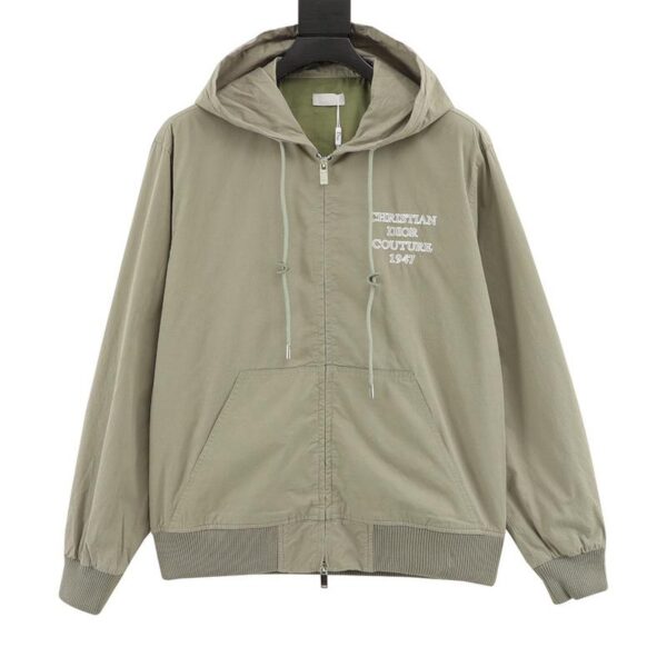 designer,replica,clothing,fake,1:1,lv,luxury,high quality Dior letter print hooded windbreaker jacket (3CE9)