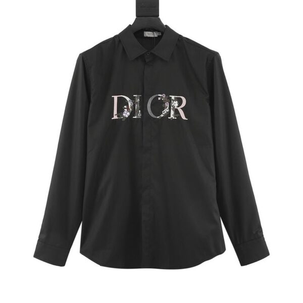 designer,replica,clothing,fake,1:1,lv,luxury,high quality Dior gradient floral embroidered shirt long sleeve (0712)