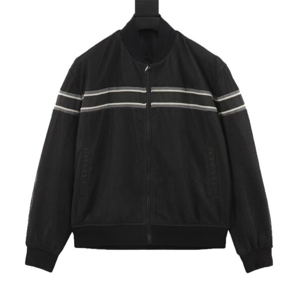 designer,replica,clothing,fake,1:1,lv,luxury,high quality Dior mesh webbing baseball jacket (0603)