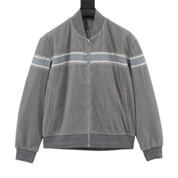 designer,replica,clothing,fake,1:1,lv,luxury,high quality Dior mesh webbing baseball jacket (828C)