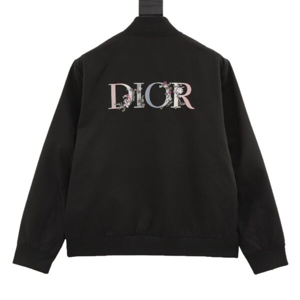 designer,replica,clothing,fake,1:1,lv,luxury,high quality Dior floral embroidered logo baseball jacket (6866)