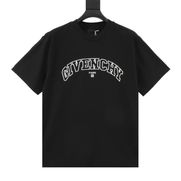designer,replica,clothing,fake,1:1,lv,luxury,high quality Givenchy classic hollow font embroidered short sleeves (0D67)