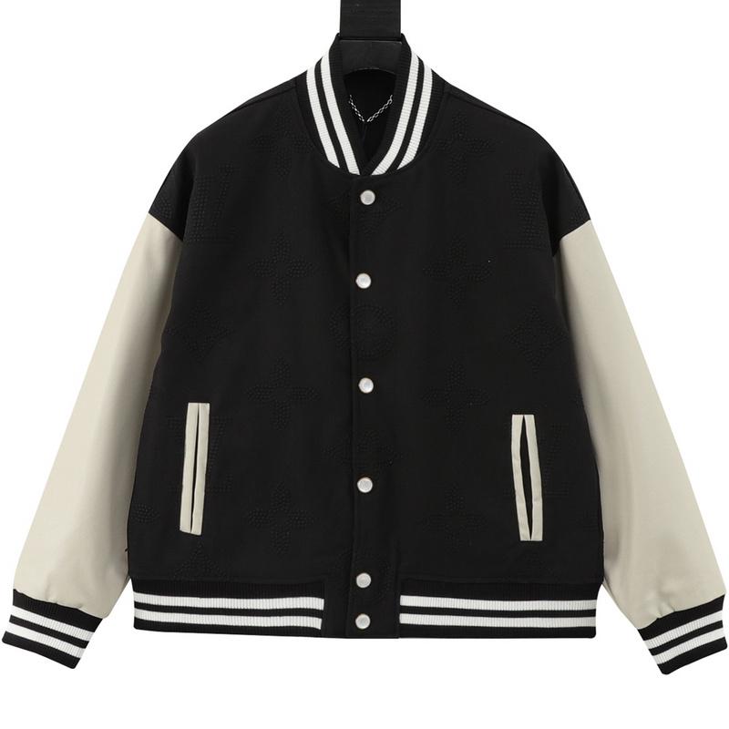 designer,replica,clothing,fake,1:1,lv,luxury,high quality LV pearl presbyopic stitching baseball uniform jacket (07E5) designer,replica,clothing,fake,1:1,lv,luxury,high quality LV pearl presbyopic stitching baseball uniform jacket (07E5)
