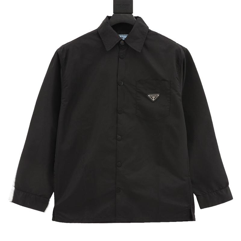 designer,replica,clothing,fake,1:1,lv,luxury,high quality Prada nylon triangle logo long-sleeved jacket shirt (4924) designer,replica,clothing,fake,1:1,lv,luxury,high quality Prada nylon triangle logo long-sleeved jacket shirt (4924)
