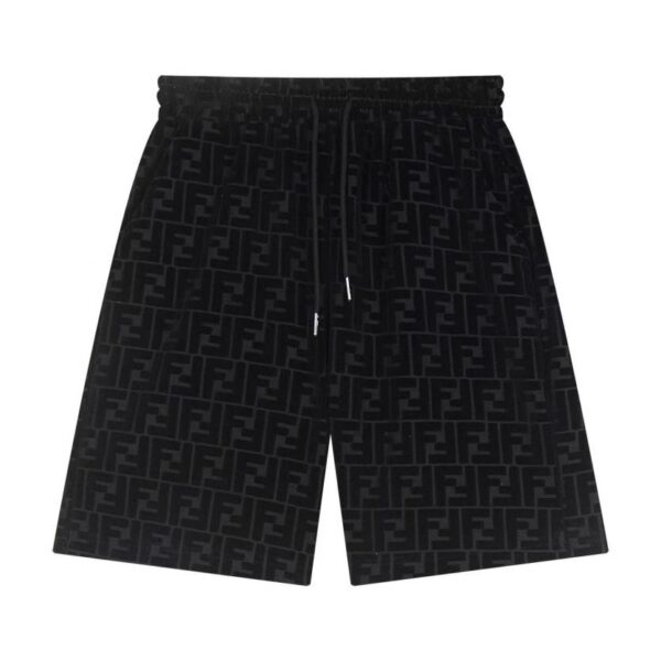 designer,replica,clothing,fake,1:1,lv,luxury,high quality FENDI presbyopia jacquard velvet shorts (62F2)
